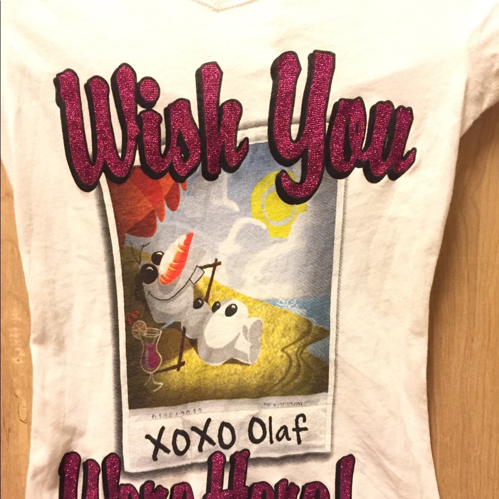 Frozen Tee I wish you were here size XS girls